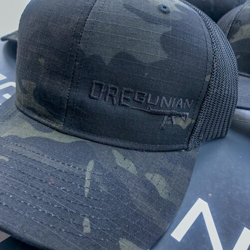 Oregunian® AR15 Black Multicam Trucker Hat